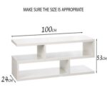 Modern TV and Coffee Table Living Room Home Furniture Black 100 cm