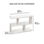 Modern TV and Coffee Table Living Room Home Furniture White 80 cm