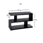 Modern TV and Coffee Table Living Room Home Furniture Black 80 cm