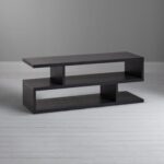 Modern TV and Coffee Table Living Room Home Furniture Black 110 cm