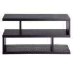 Modern TV and Coffee Table Living Room Home Furniture Black 80 cm
