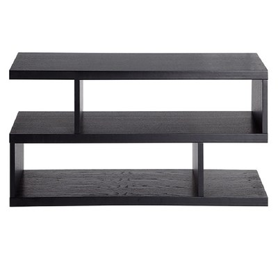 Modern TV and Coffee Table Living Room Home Furniture Black 100 cm - Image 3