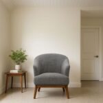 ROTAI Laura Lounge Chair with 2-Year Warranty | Soft Fabric Accent Chair | D28 High-Density Foam | Spring Support | Pine Wood Frame | Modern Armchair for Living Room or Bedroom