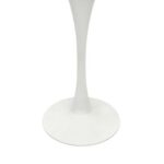 Maple Home Dining Table Modern Marble Patten Metal Base Kitchen Dining Restaurant Table L80xW80xH76 - White