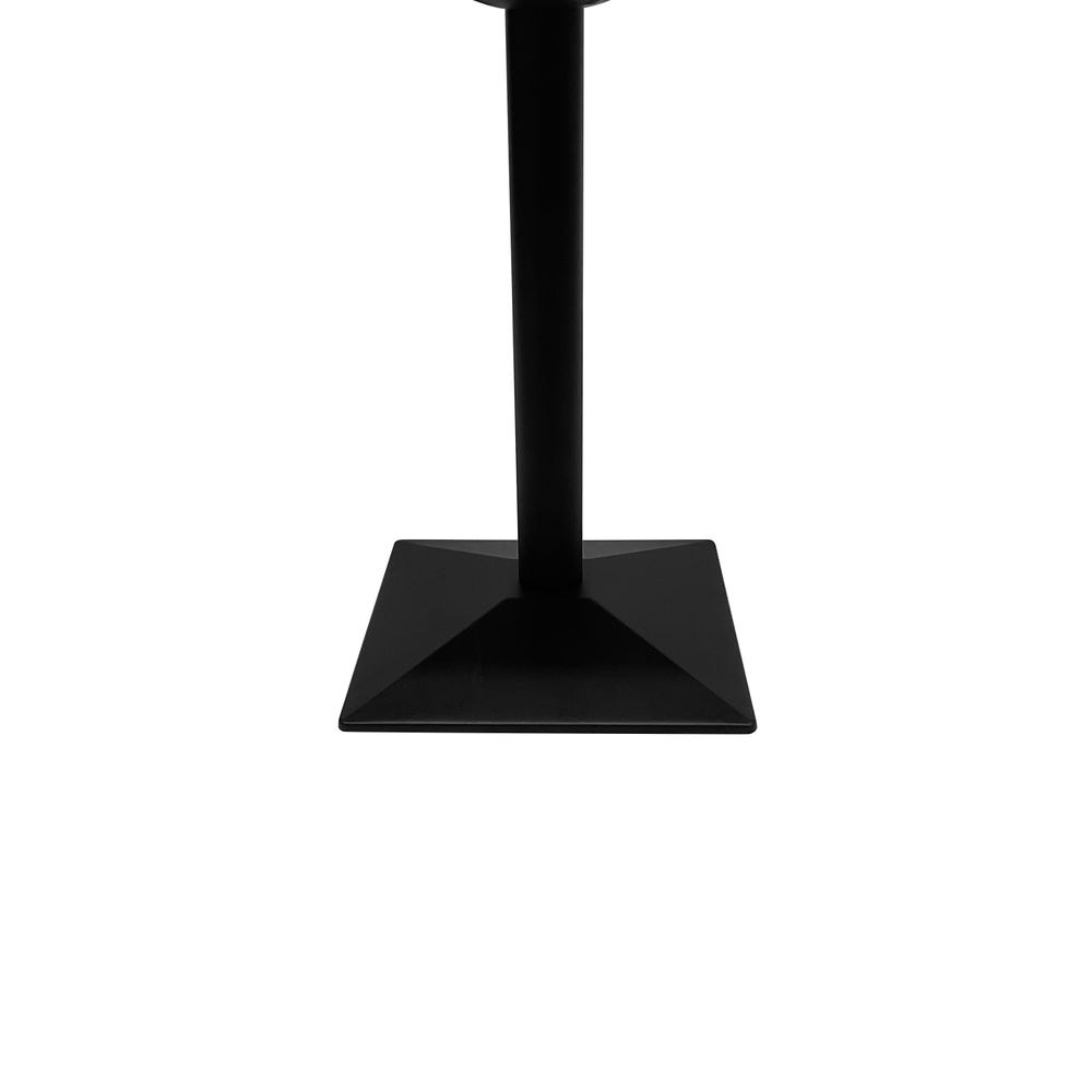 Maple Home Dining Table Modern Marble Patten Metal Base Kitchen Dining Restaurant Table L80xW80xH75 - Black - Image 4