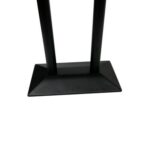 Maple Home Dining Table Modern Marble Patten Metal Base Kitchen Dining Restaurant Table L120xW70xH75 - Black