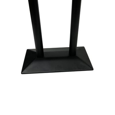 Maple Home Dining Table Modern Marble Patten Metal Base Kitchen Dining Restaurant Table L120xW70xH75 - Black - Image 4