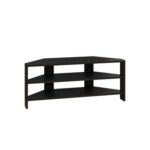 Mourah Home Thales Modern Corner Tv Stand Up To 43'' Inch Tvs| Space-Saving Tv Stand With Storage| 110X36X45 Cm (Black)