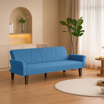 Rotai Zayana Sofa Bed With 2-Year Warranty | Convertible 3-Seater Sofa To Bed | High-Density Foam | Premium Soft Fabric Upholstery | Strong Base Support | Spacious Folding Sofa - Image 2