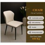 Top Morble 5-Pieces Dining Sets, 1 Piece Rectangular Table With with 4 Chairs Modern Design Furniture for Home, Dining Room, Cafeteria