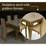 7 Pieces Dining Sets, Table and Chairs Set for 6 Person, Sturdy Kitchen Dining Room Set,Suitable Table Furniture for Home