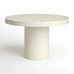 Porto Concrete Indoor/Outdoor Dining Table White
