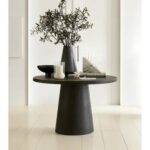 Tulip Concrete Indoor/Outdoor Dining Table Black