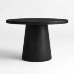 Tulip Concrete Indoor/Outdoor Dining Table Black
