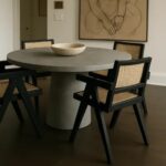 Tulip Concrete Indoor/Outdoor Dining Table Grey