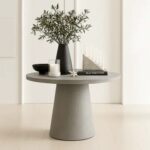 Tulip Concrete Indoor/Outdoor Dining Table Grey