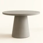 Tulip Concrete Indoor/Outdoor Dining Table Grey