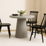 Slope Concrete Indoor/Outdoor Dining Table Grey