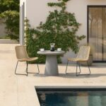 Slope Concrete Indoor/Outdoor Dining Table Grey