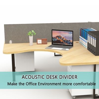Mahmayi 180x40 Acoustic Desk Privacy Divider Panel - Noise Reducing Partition for Workstations, Libraries and Offices - Grey - Image 2