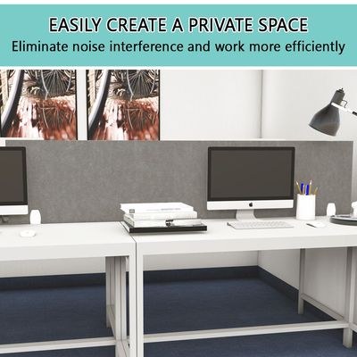 Mahmayi 180x40 Acoustic Desk Privacy Divider Panel - Noise Reducing Partition for Workstations, Libraries and Offices - Grey - Image 4