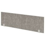 Mahmayi 140x40 Acoustic Desk Privacy Divider Panel - Noise Reducing Partition for Workstations, Libraries and Offices - Grey