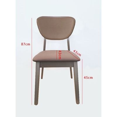 Modern Brown Dining Chair with Padded Seat, Ideal for Kitchen, Dining & Living Areas(One Piece) - Image 4