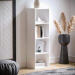 Bookcase and accessory Display Unit of wood 4Tier White
