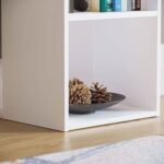 Bookcase and accessory Display Unit of wood 4Tier White
