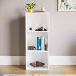 Bookcase and accessory Display Unit of wood 3Tier White