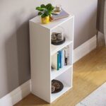 Bookcase and accessory Display Unit of wood 3Tier White