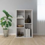 Multifunctional Storage Shelf for Kid's Room and Office Organizer for Toys Books and Office Supplies Modern Design White