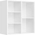Multifunctional Storage Shelf for Kid's Room and Office Organizer for Toys Books and Office Supplies Modern Design White