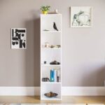 Bookcase and accessory Display Unit of wood 5Tier White