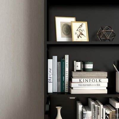 Modern Black bookcase with 6 shelves for storage and display perfect for offices and homes - Image 5