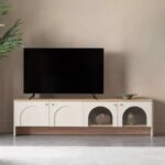 Milos Tv Unit Cream Oak