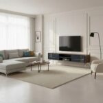Lincoln Wooden Tv Unit Grey 200cm