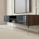 Lincoln Wooden Tv Unit Grey 200cm