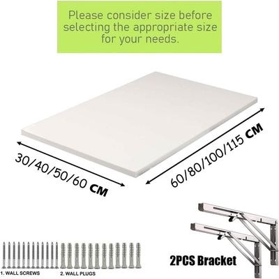 Wall-Mounted Foldable Table And Desk-Versatile & Space-Saving Design 120×50 White - Image 4