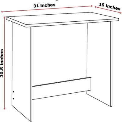 Simple & Modern White Desk 80cm - Image 3