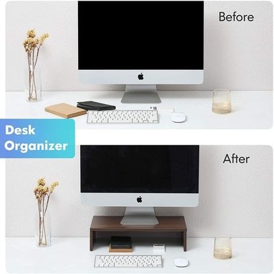 Laptop and Monitor Stand-50×24×15 CM-Brown - Image 4