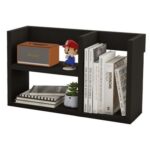 Mahmayi Modern Office Bookcase, Open Design for Easy Access, Stylish and Functional Storage Solution Bookshelf for Home and Office, Perfect for Organizing Books Decor - Black