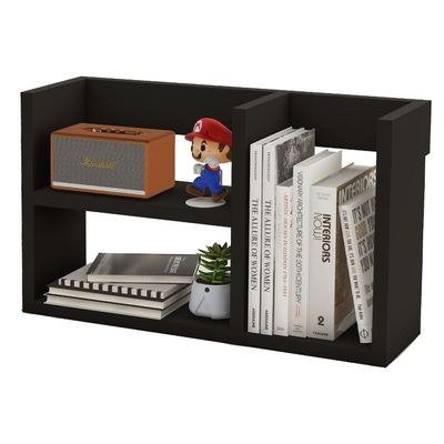 Mahmayi Modern Office Bookcase, Open Design for Easy Access, Stylish and Functional Storage Solution Bookshelf for Home and Office, Perfect for Organizing Books Decor - Black - Image 2