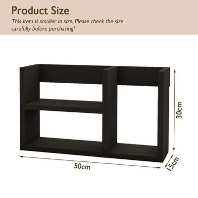 Mahmayi Modern Office Bookcase, Open Design for Easy Access, Stylish and Functional Storage Solution Bookshelf for Home and Office, Perfect for Organizing Books Decor - Black - Image 5
