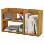 Mahmayi Modern Office Bookcase, Open Design for Easy Access, Stylish and Functional Storage Solution Bookshelf for Home and Office, Perfect for Organizing Books Decor - Light Walnut