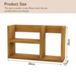 Mahmayi Modern Office Bookcase, Open Design for Easy Access, Stylish and Functional Storage Solution Bookshelf for Home and Office, Perfect for Organizing Books Decor - Light Walnut