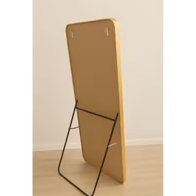 Full Length Mirror 165x55cm – Arched Aluminium Alloy Dressing Mirror with Stand, Wall Mounted or Free Standing, Large Bedroom Living Room Locker Room Mirror Luxury Gold - Image 3