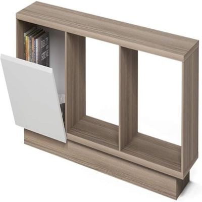 Luxury Beige Tv Stand Console – Marble Accent High Gloss Media Cabinet With Storage - Image 4