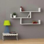 3-Piece Wall Mounted Floating Shelves - White