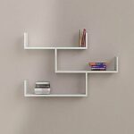 3-Piece Wall Mounted Floating Shelves - White